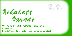 nikolett varadi business card